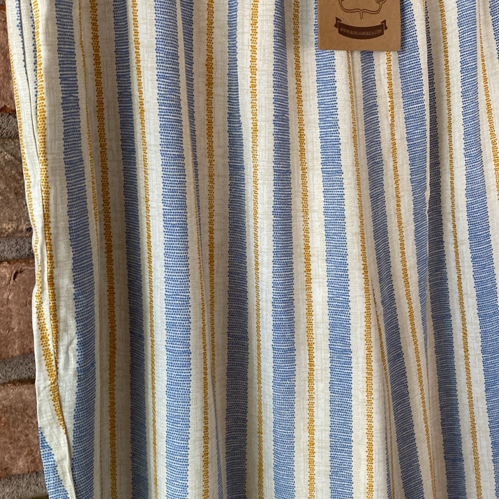 Kori Blue and Yellow Striped Women's Pants and Tank Top - Picture 9 of 13